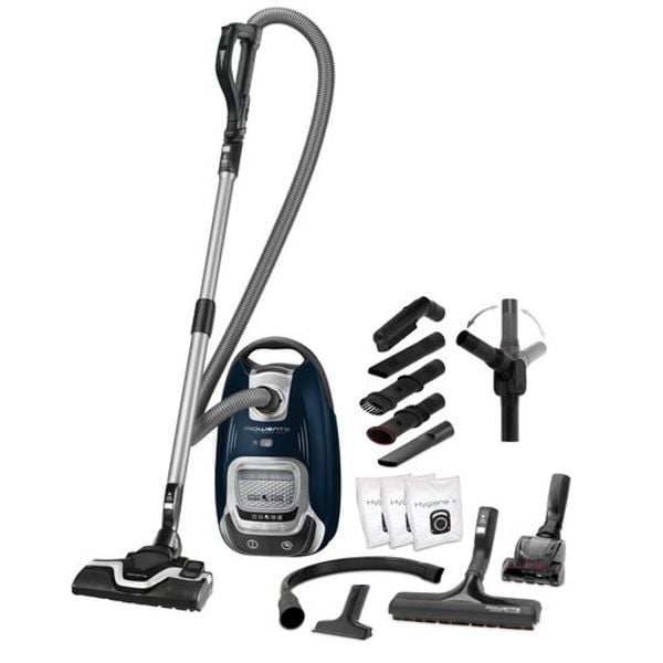 EOL Aspirator cu sac Rowenta Silence Force Facelift 5* RO7481EA, 400W, motor Effitech, Hygene+, Animal Care, 8.4m, 4L EOL Aspirator cu sac Rowenta Silence Force Facelift 5* RO7481EA, 400W, motor Effitech, Hygene+, Animal Care, 8.4m, 4L