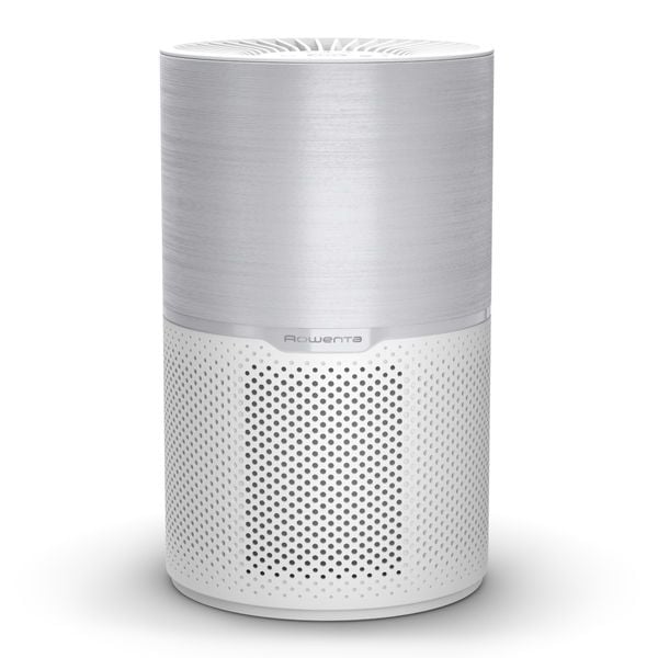 Purificator Rowenta Pure Air Compact PU2220F0, sistem de filtrare 3-in-1 HEPA, 3 trepte de viteza, mod auto, 3 filtre, functie Allergen Boost, alb