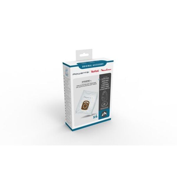 Set 4 saci de aspirator Rowenta ZR200740 Hygiene+ Animal Care, compatibili cu aspiratoarele Silence Force, Green Force, Power XXL, X-trem Power, Compact Power si cu robotii X-Plorer Serie 65+, 70+, 75S+, 85+, 90+, 135+, 140+, 220+, 240AI+