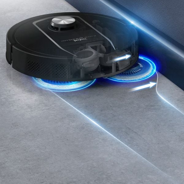Set 4 lavete mop Rowenta ZR954A03, pentru aspiratoare robot X-Plorer S575 MAX / S580 MAX, lavabile, gri