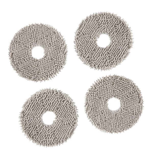 Set 4 lavete mop Rowenta ZR954A03, pentru aspiratoare robot X-Plorer S575 MAX / S580 MAX, lavabile, gri