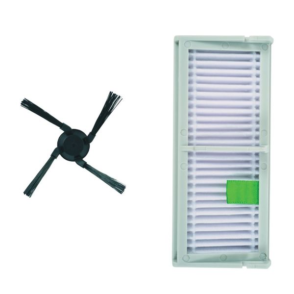Kit Rowenta ZR294002 cu filtru de inalta performanta si perie laterala, compatibil cu aspiratoarele robot Rowenta X-Plorer 220, 220+, 240 AI, 240 AI+, seriile RR94xx, RR96xx