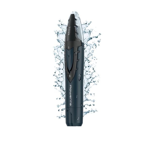 Trimmer pentru nas & urechi Rowenta Vision TN3011F0, autonomie 3 ore, tehnologie VISION, rezistent la apa, albastru