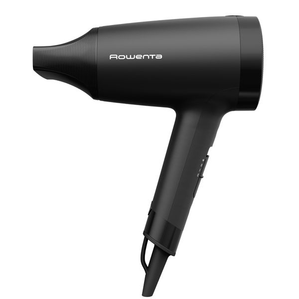 Uscător de păr Rowenta Express Style CV1801F0, 1600W, 2 trepte de temperatură și putere, Tehnologia Effiwatts, concentrator, Negru&nbsp;