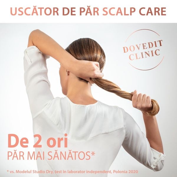 Uscator de par Ultimate Experience Scalp Care CV9240F0, 2200W, Active scalp revitalizer, functie Advanced Care, tehnologie Ionic Booster, alb