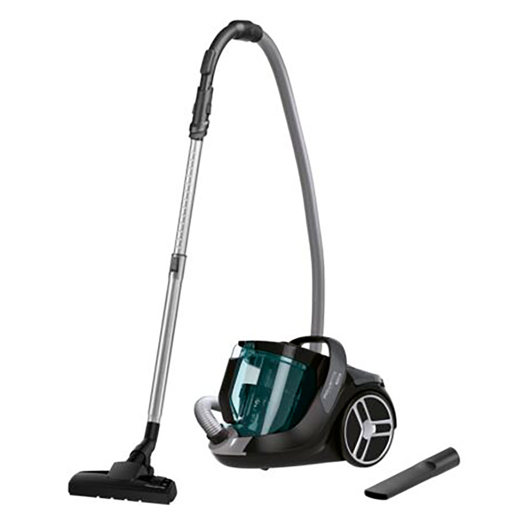 Aspirator fara sac Rowenta Silence Force Cyclonic 4 RO7212EA, 550W, 2.5L, motor Effitech, perie EasyBrush, sistem filtrare eficient, verde