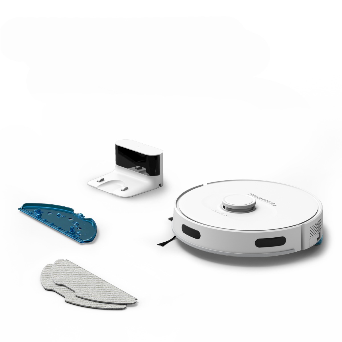 Aspirator robot X-Plorer S75 Animal & Allergy RR8567WH, sistem Smart Aqua Power, putere aspirare 2700 Pa, autonomie 120 min, Alb