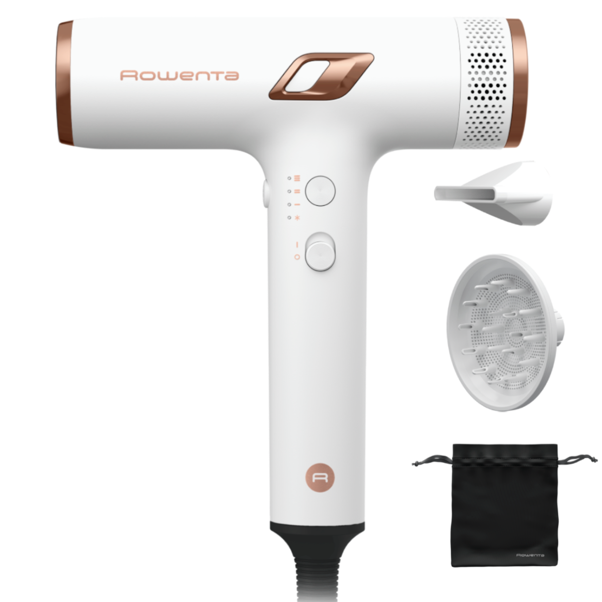 Uscator de par cu difuzor Rowenta Nano HY8140F0, 1700W