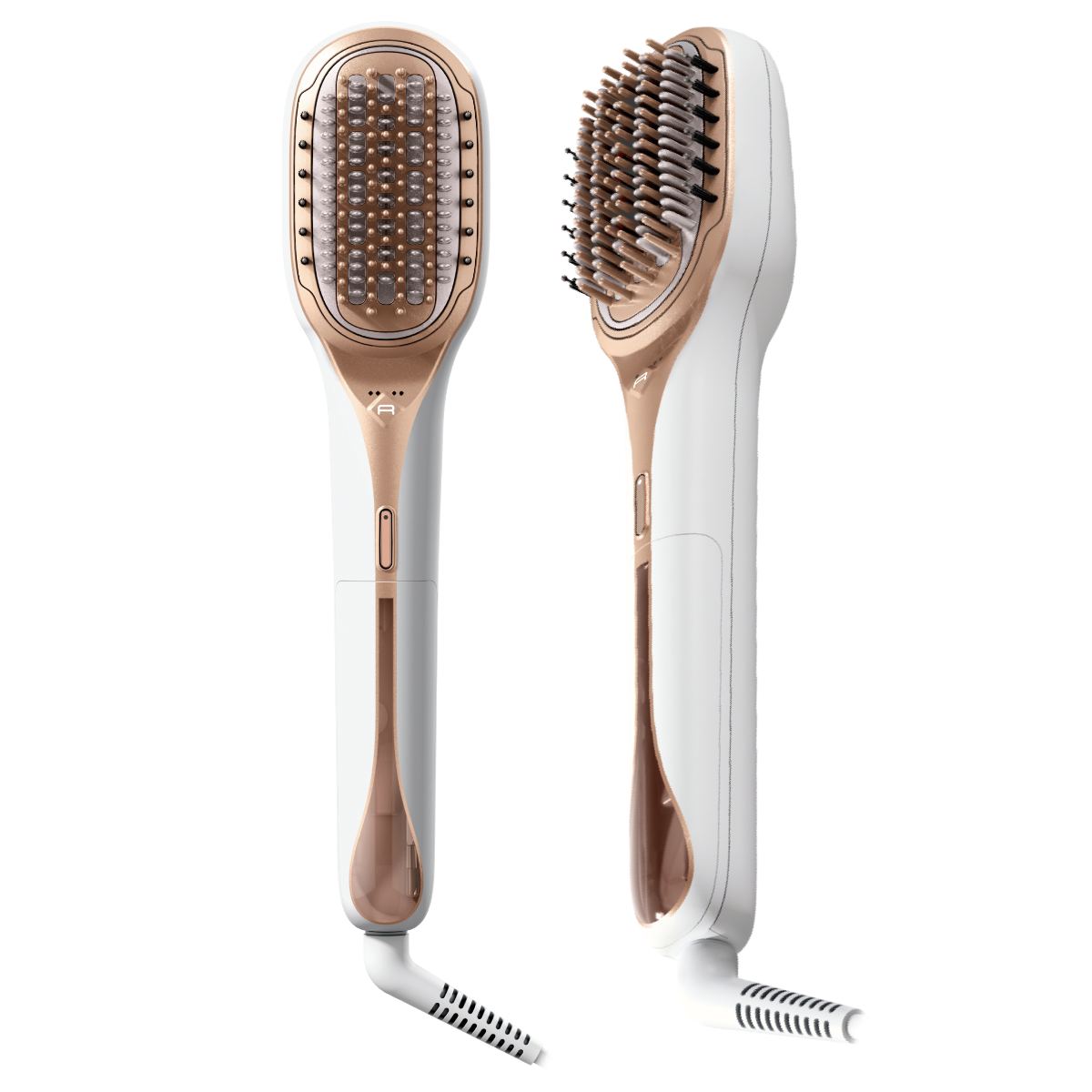 Perie de par reparatoare cu abur Rowenta Hair Therapist™ CF9920F0, 165 W, tehnologie Thermal Care, invelis Keratin, oprire automata, afisaj LED, alb