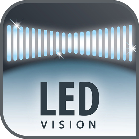 Perie motorizată cu lumini LED