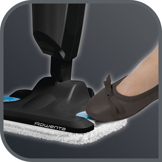 Sistem de îndepărtare a rezervei de mop fără mâini