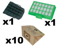 10 saci de hârtie + 1 filtru cu capacitate mare de filtrare + 1 filtru ZR007001 10 saci de hârtie + 1 filtru cu capacitate mare de filtrare + 1 filtru ZR007001